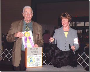 Ch. Diascotts Skyes the Limit Best of Breed